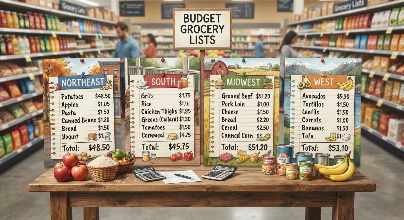 Budget Grocery Lists by Region: Adjusting for Local Prices