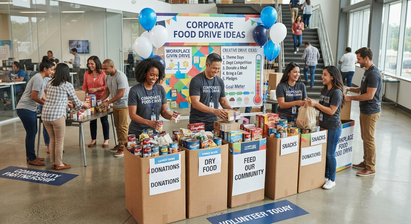 Corporate Food Drive Ideas for the Workplace