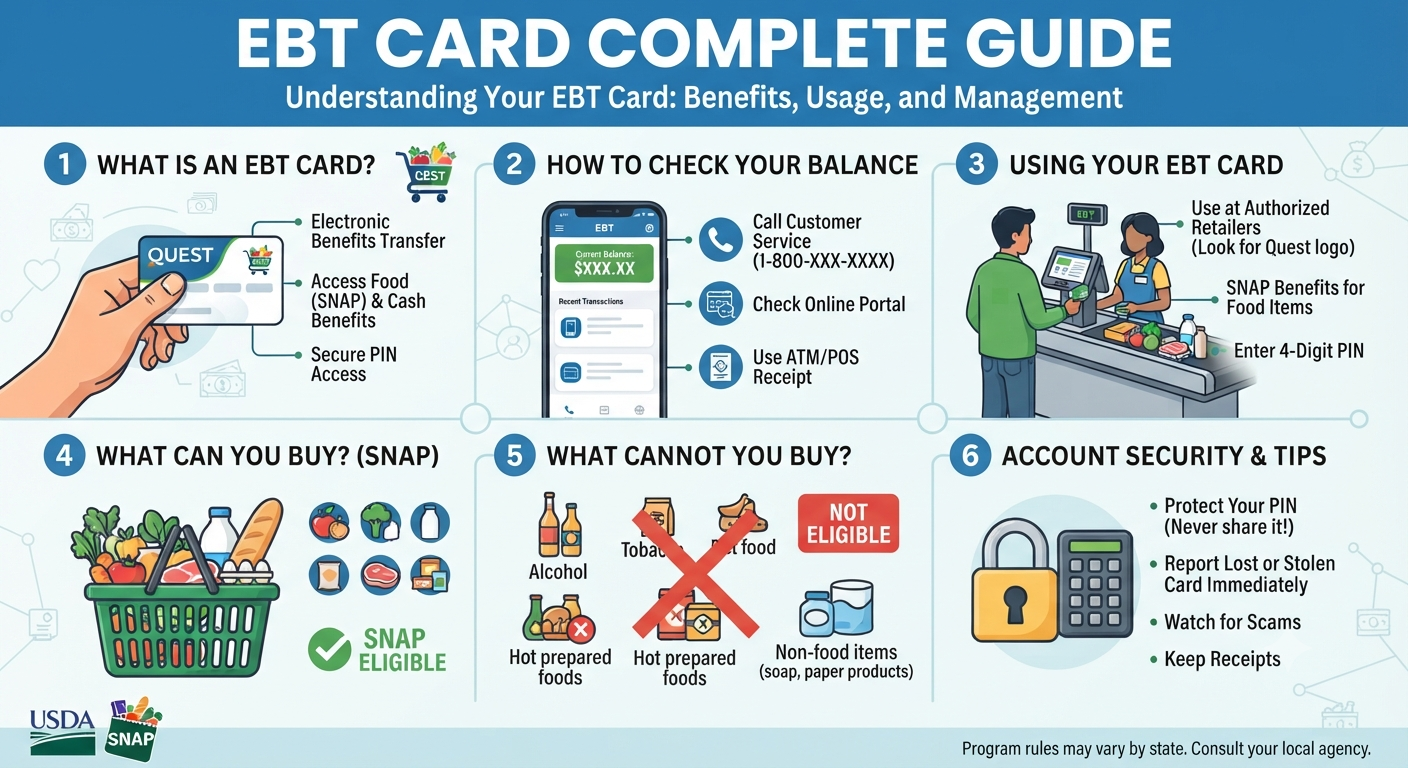 EBT Card Guide: How It Works,Balance Checks, and Lost Card Replacement