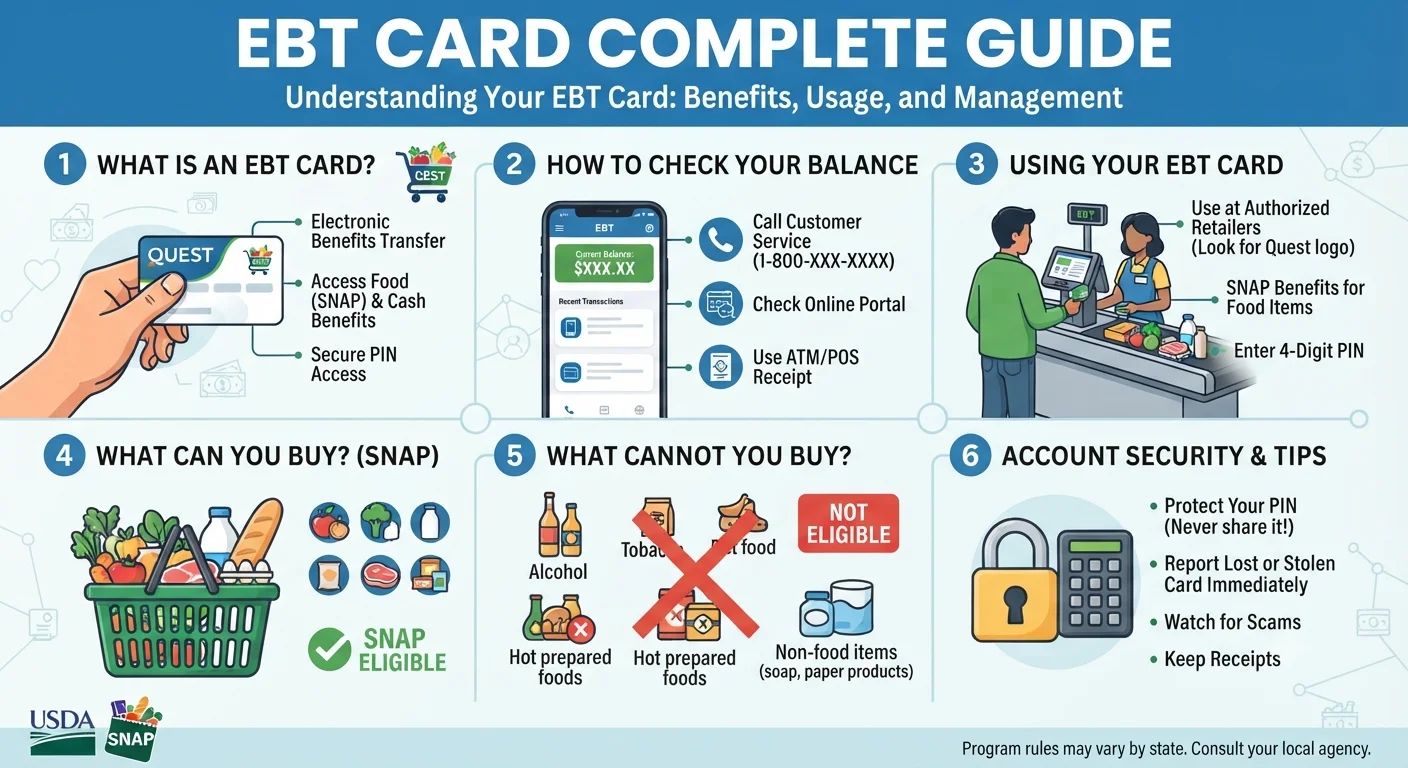 EBT Card Guide: How It Works,Balance Checks, and Lost Card Replacement