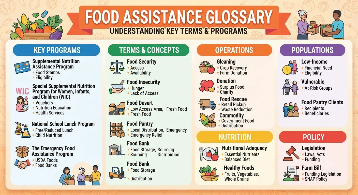 Food Assistance Glossary: SNAP, WIC, TANF and Other Terms Defined