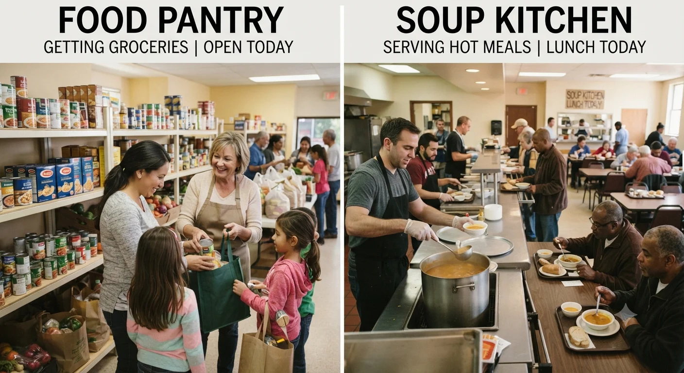 Food Pantry vs. Soup Kitchen: Which One Do You Need?