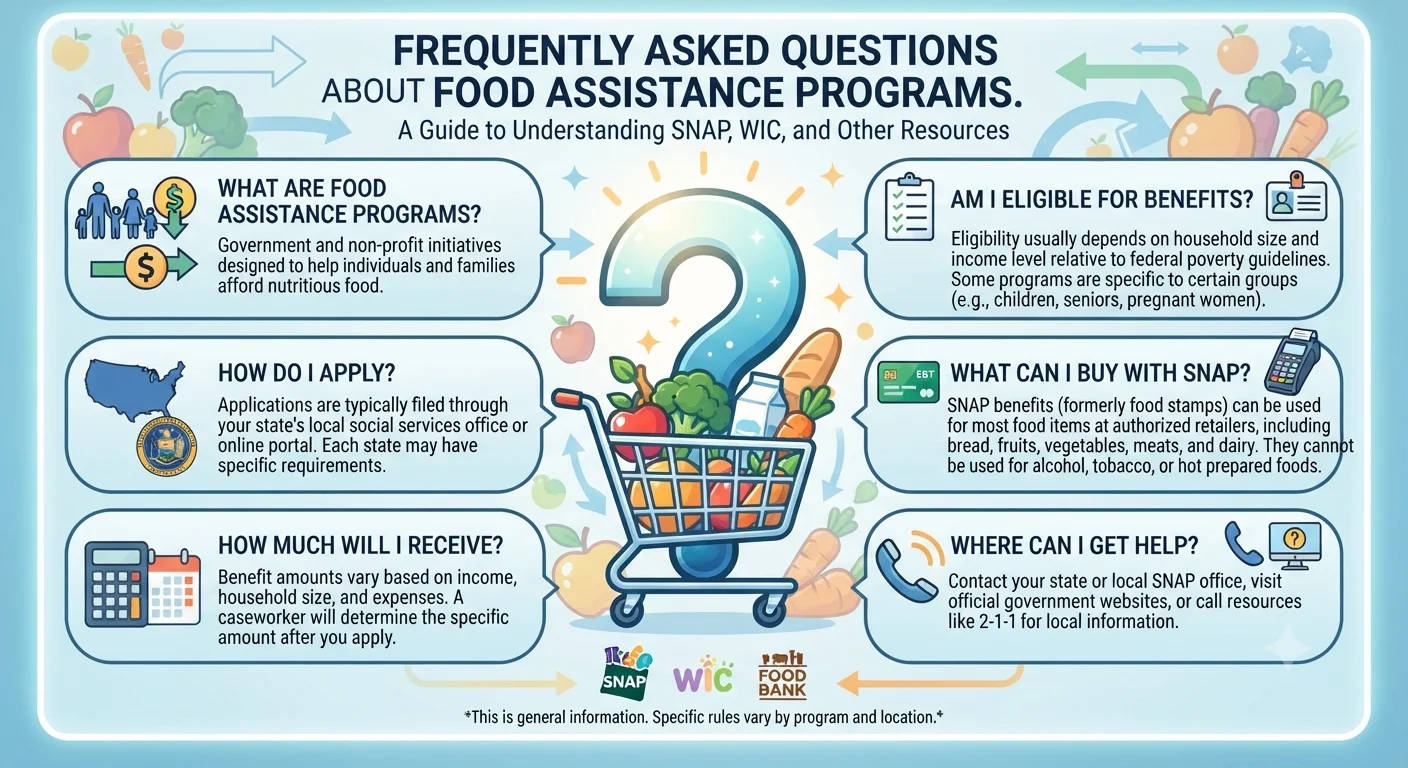Frequently Asked Questions About Food Assistance Programs
