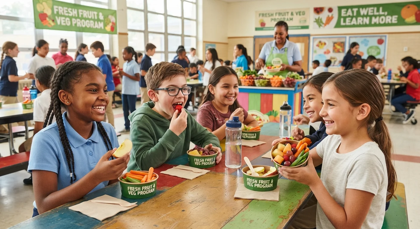 Fresh Fruit and Vegetable Program in Schools : How It Works