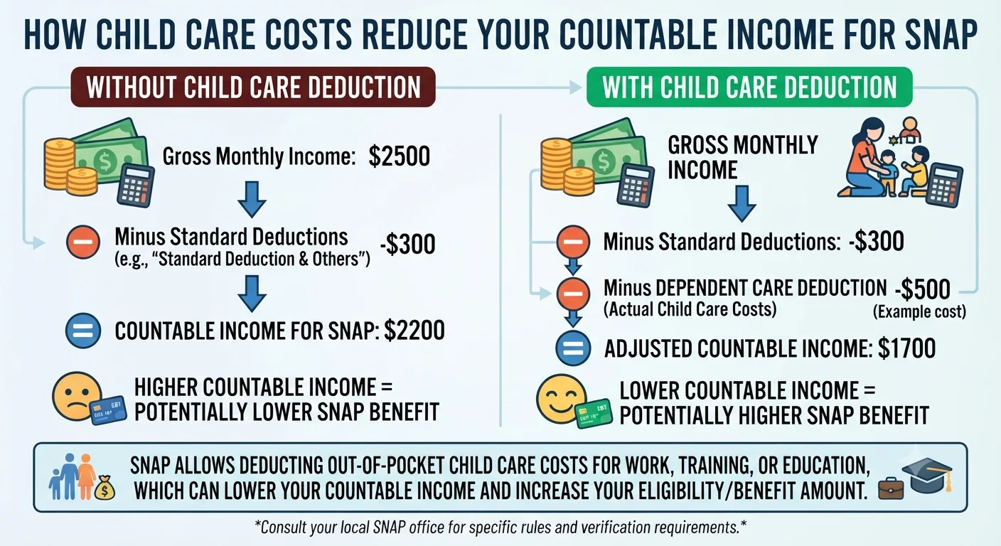 How Child Care Costs Reduce Your Countable Income for SNAP