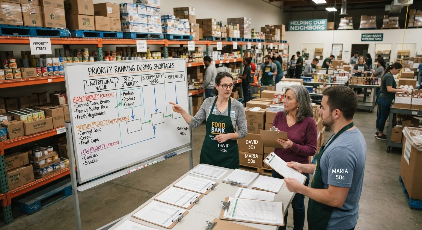 How Food Banks Decide Which Items to Prioritize During Shortages