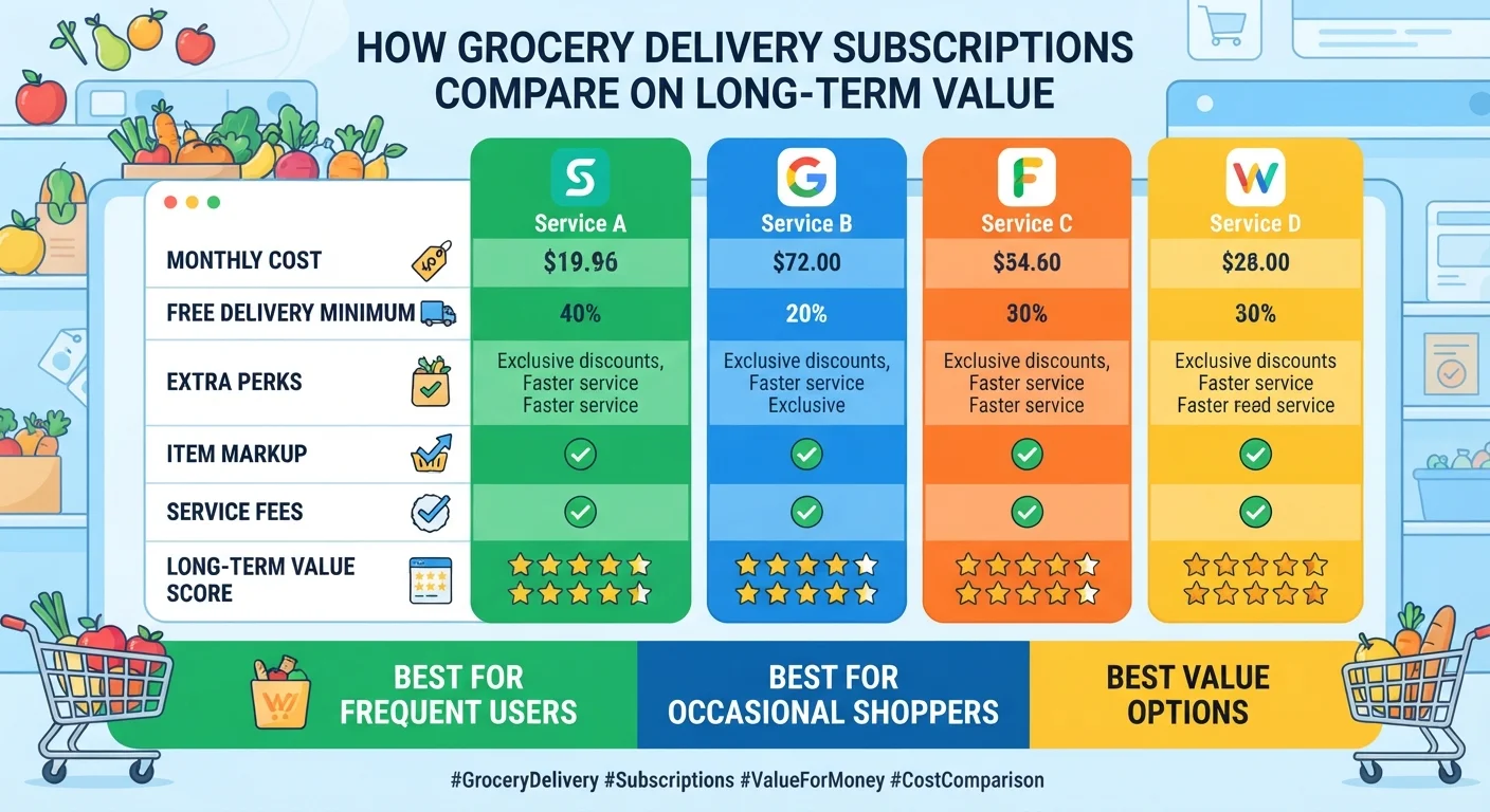 How Grocery Delivery Subscriptions Compare on Long-Term Value