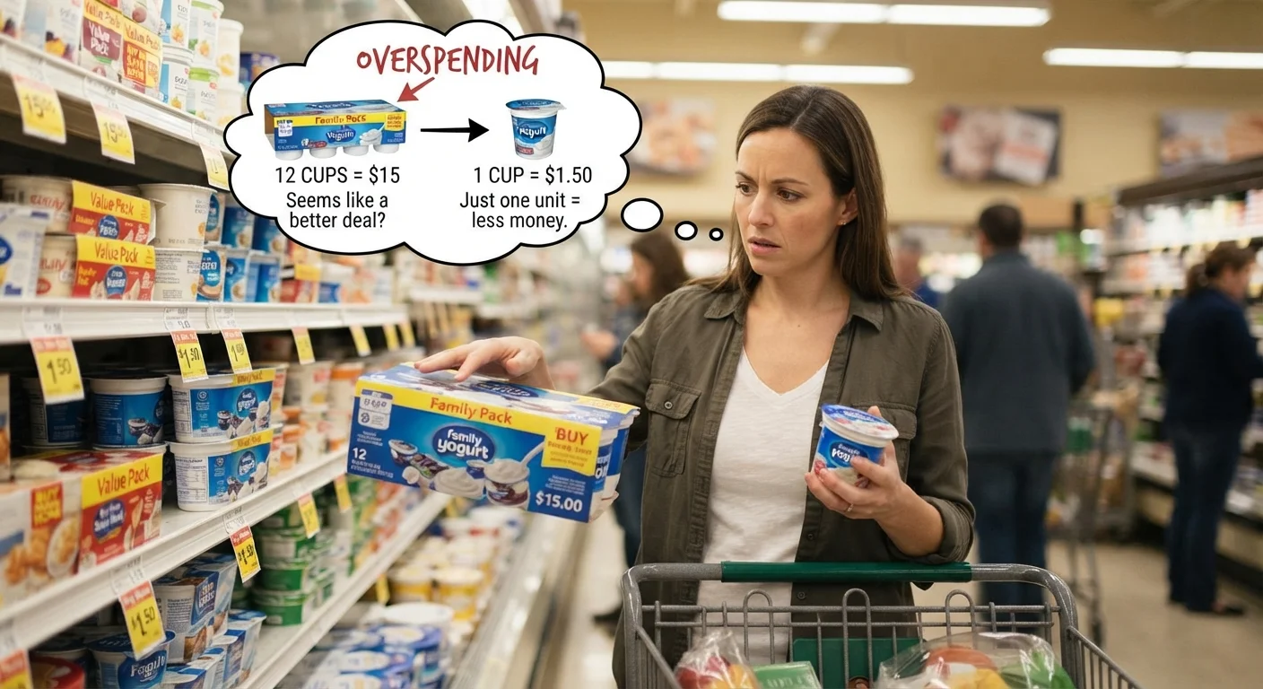 How Unit Bias Makes You Overspend at the Grocery Store