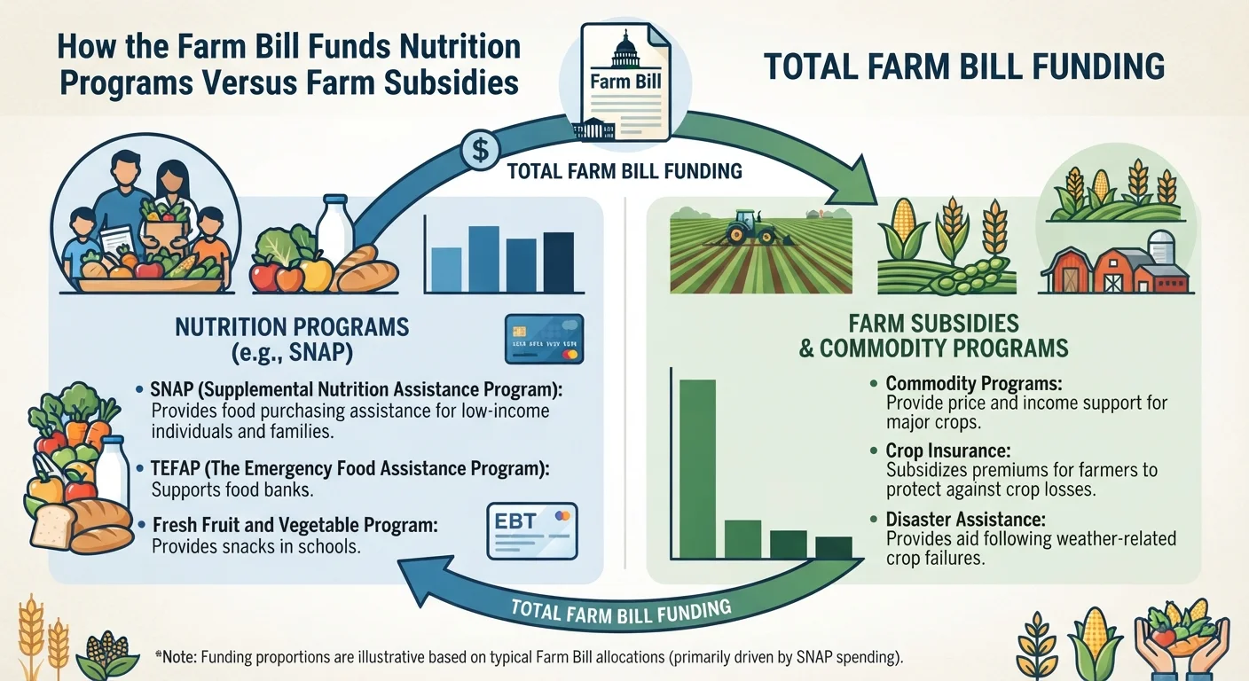 How the Farm Bill Funds Nutrition Programs Versus Farm Subsidies