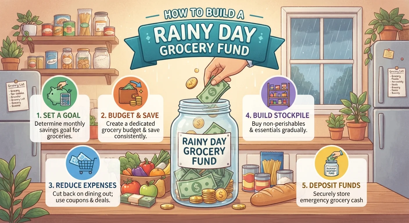How to Build a Rainy Day Grocery Fund