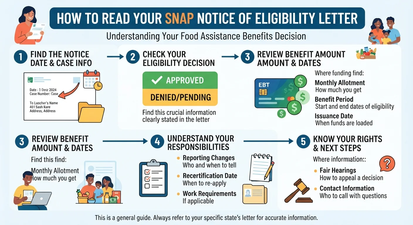 How to Read Your SNAP Notice of Eligibility Letter