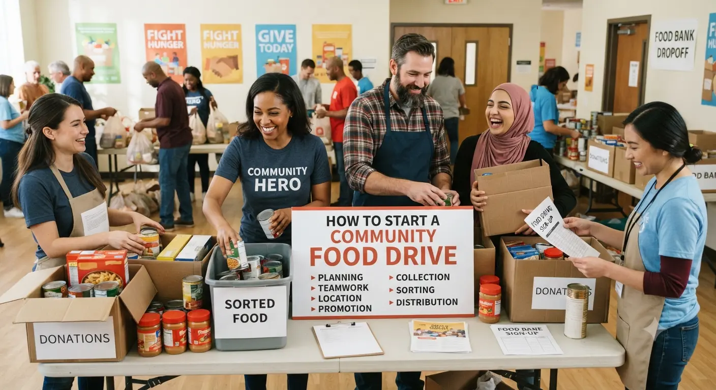 How to Start a Community Food Drive : Complete Organizer Guide