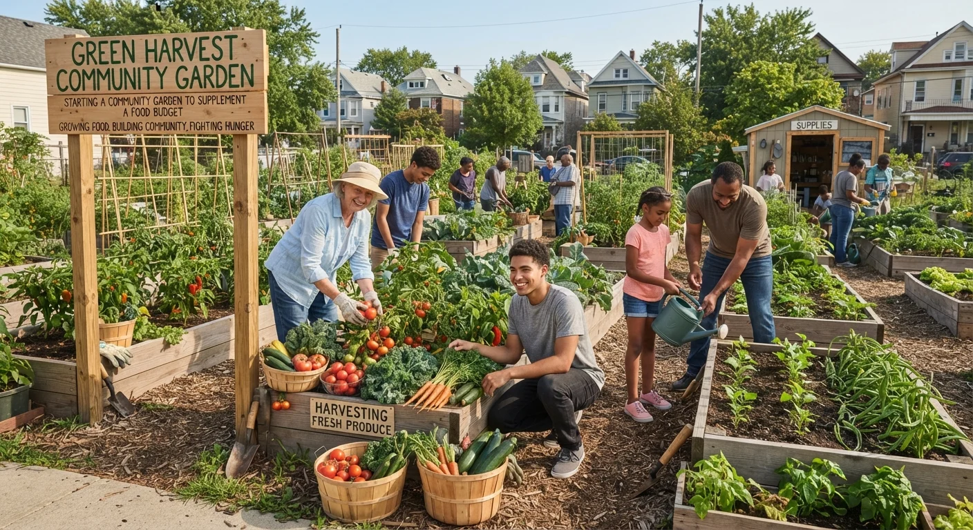 How to Start a Community Garden to Supplement a Food Budget