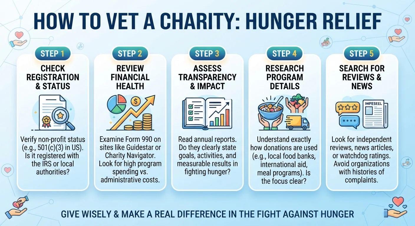 How to Vet a Charity Before Donating to a Hunger Relief Organization