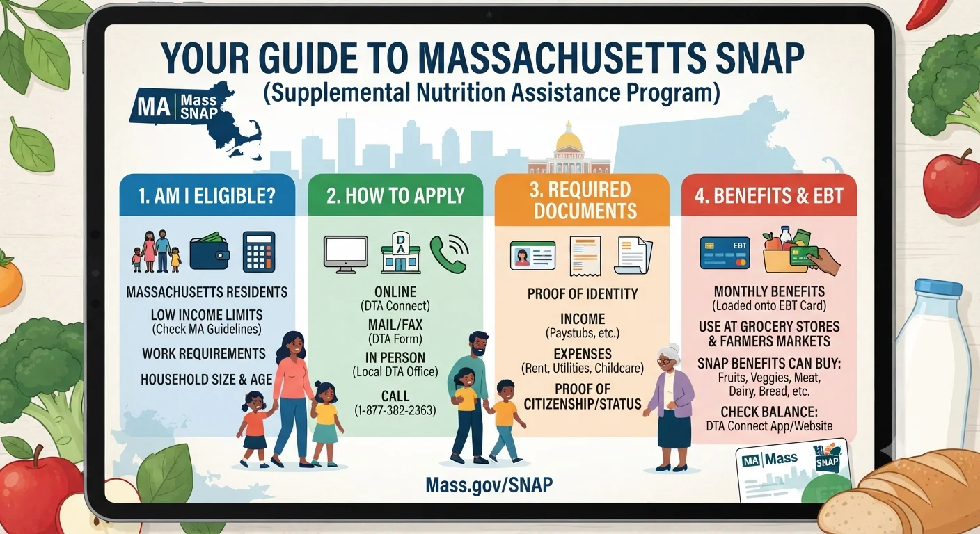 Massachusetts SNAP Guide: Eligibility, Amounts, and How to Apply