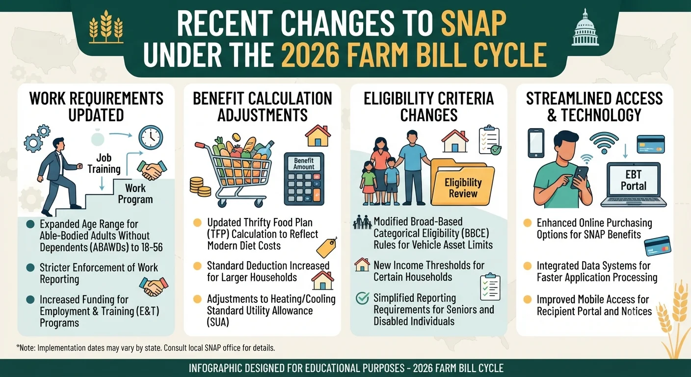 Recent Changes to SNAP Under the 2026 Farm Bill Cycle
