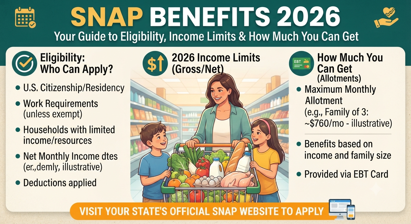 SNAP Benefits 2026: Eligibility, Income Limits, and How Much You Can Get
