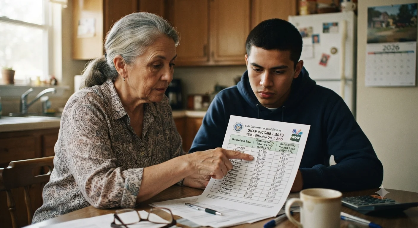 SNAP Income Limits by Household Size: 2026 Chart