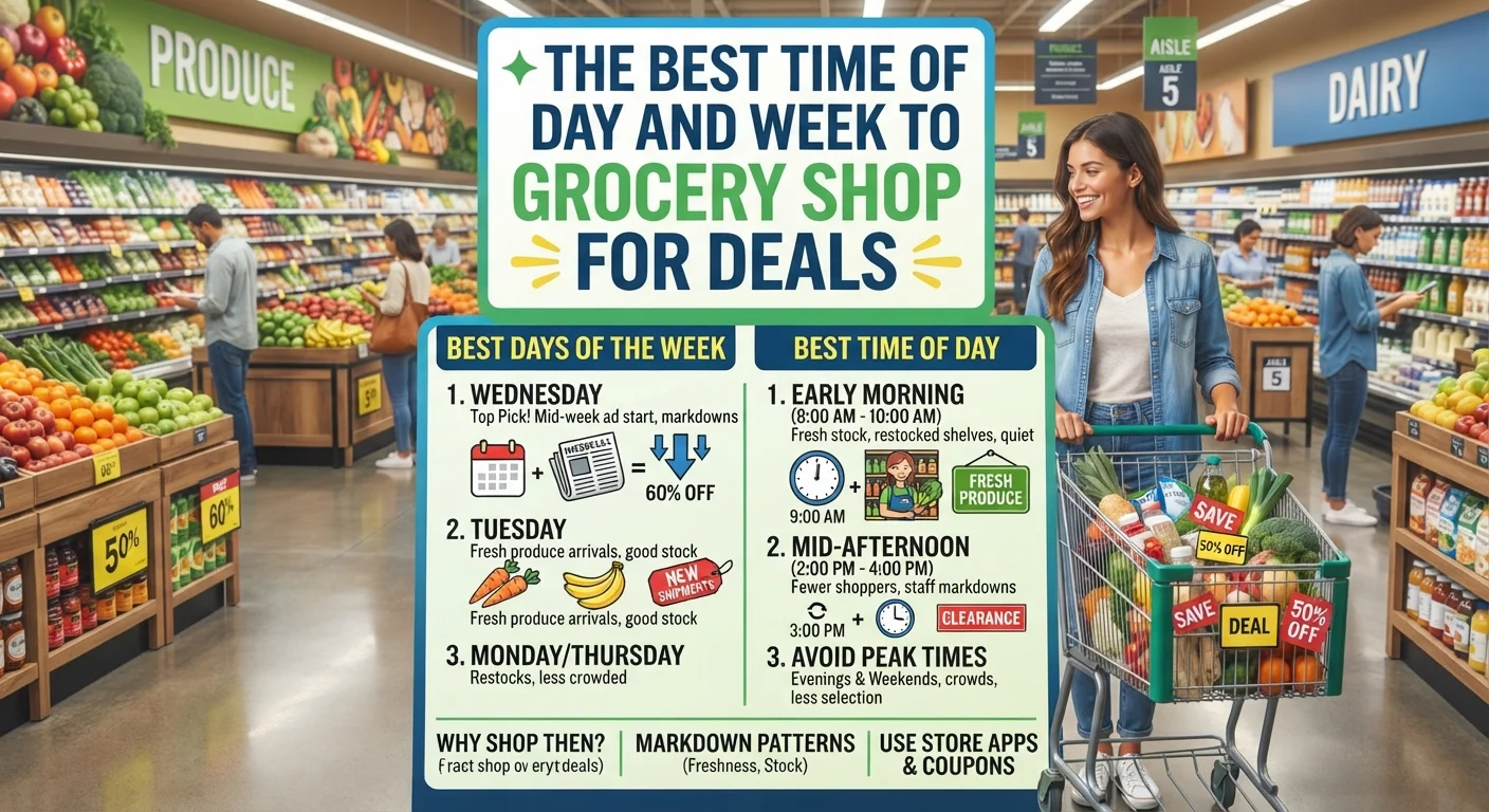 The Best Time of Day and Week to Grocery Shop for Deals