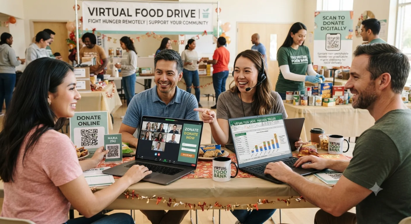 Virtual Food Drives: How to Run One Online