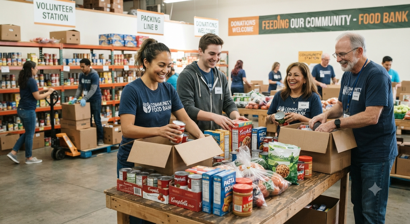 How to Volunteer at a Food Bank : What to Expect