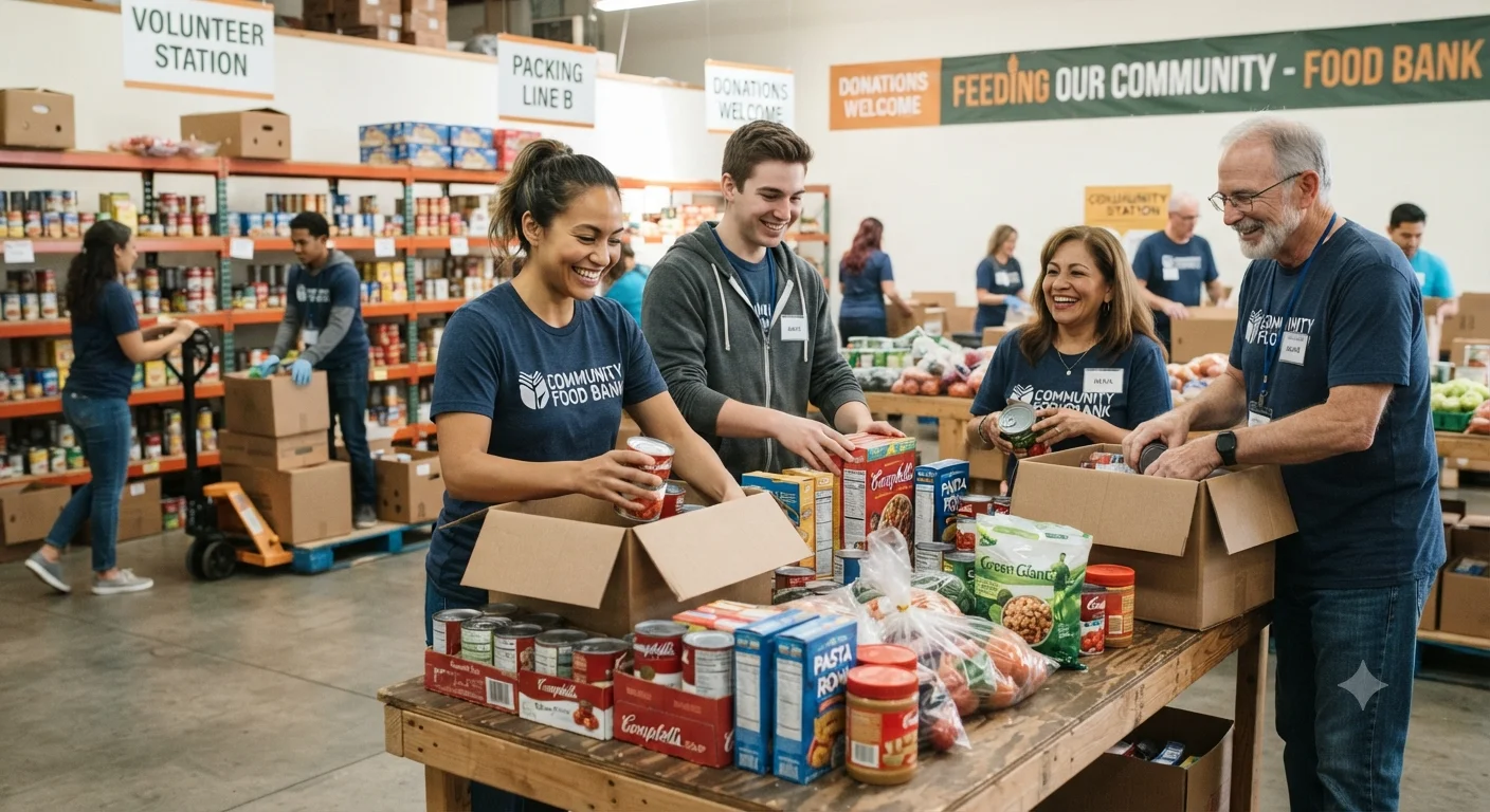 How to Volunteer at a Food Bank : What to Expect