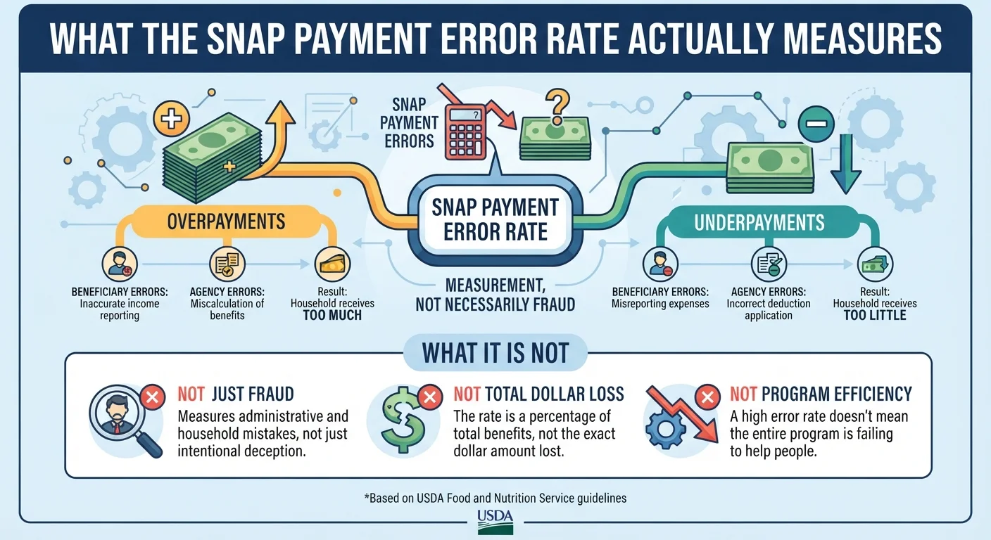 What the SNAP Payment Error Rate Actually Measures